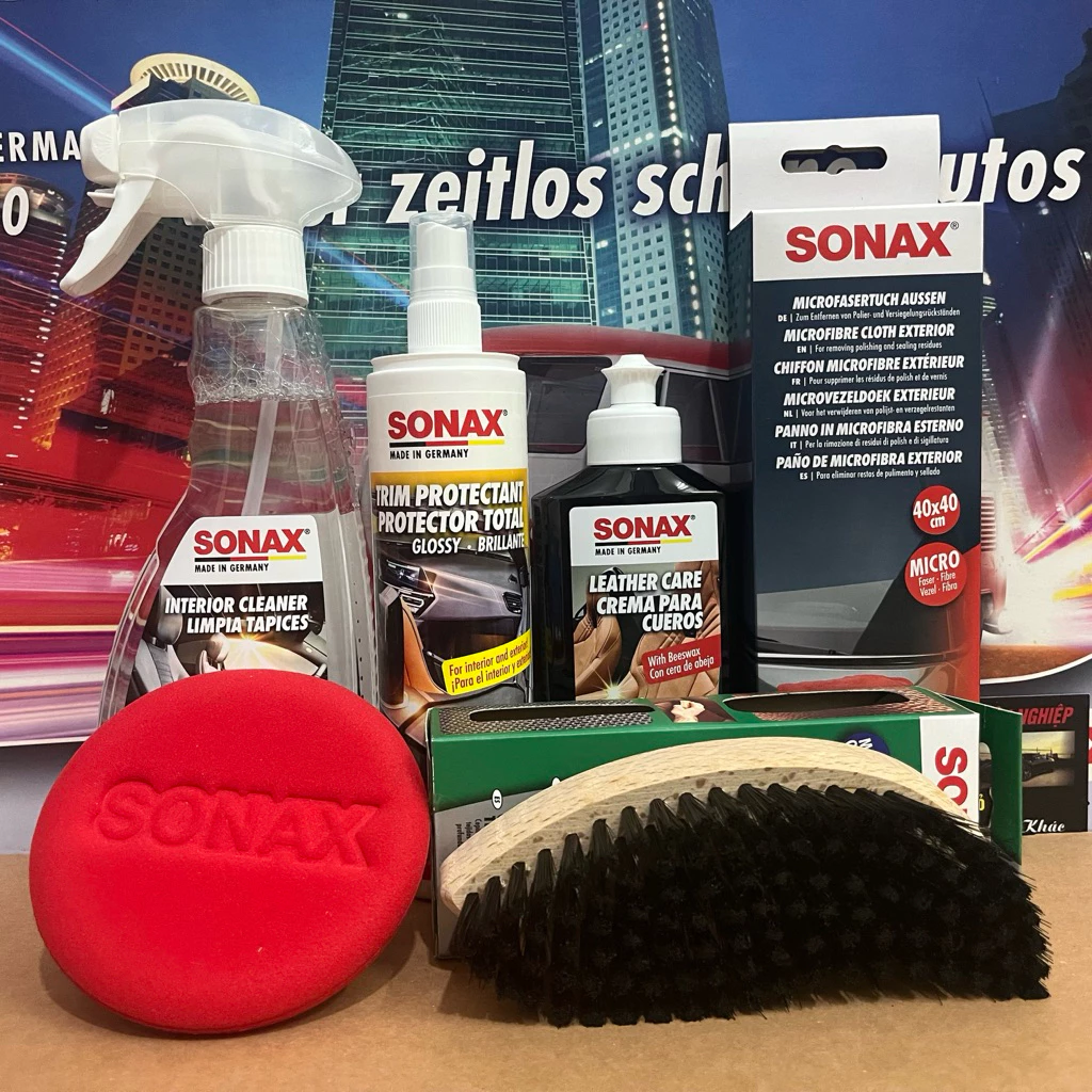 COMBO làm sạch, bảo dưỡng, làm mới toàn diện lại nội thất xe ô tô - SONAX