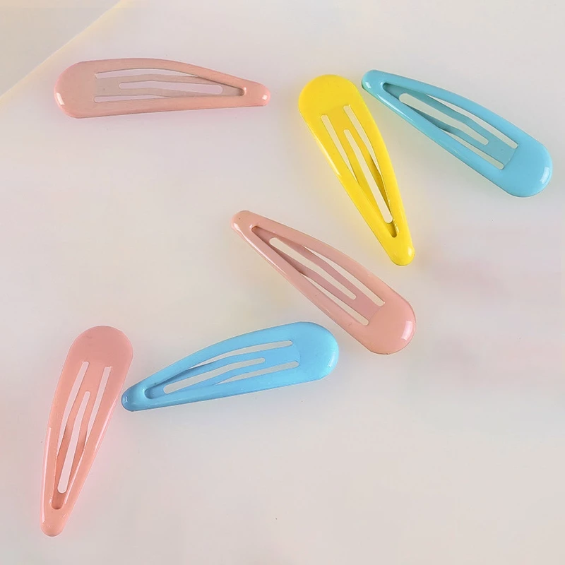 Balltest🎨headdress hairpin Drop-shaped 5 cm drop glue drop oil spray paint female bb clip side clip hairpin