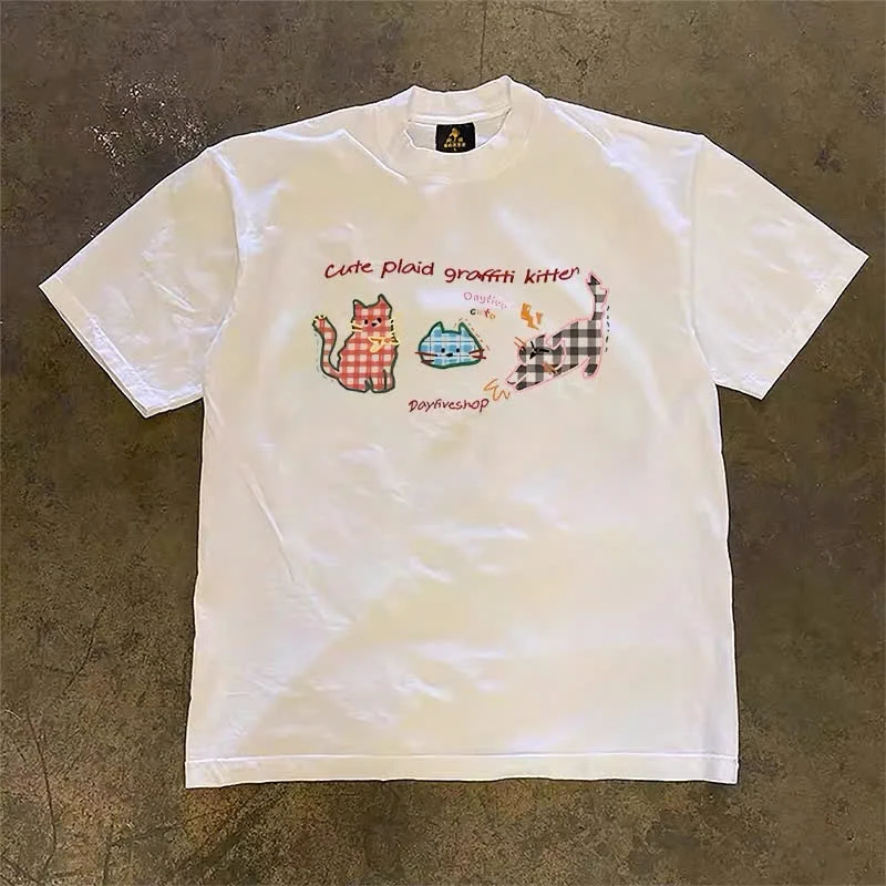 [Hàng mới về] Áo thun, Miuzi chất cotton thoáng mát họa tiết meo meo meo bé mèo  Nam Nữ cotton DT719