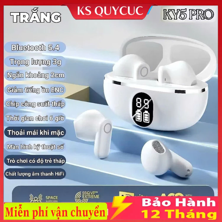 Tai nghe Mini KY5 / X55 / F9 / M10 PRO có điều khiển bằng cảm ứng Âm thanh chất lượng cao ENC Giảm tiếng ồn