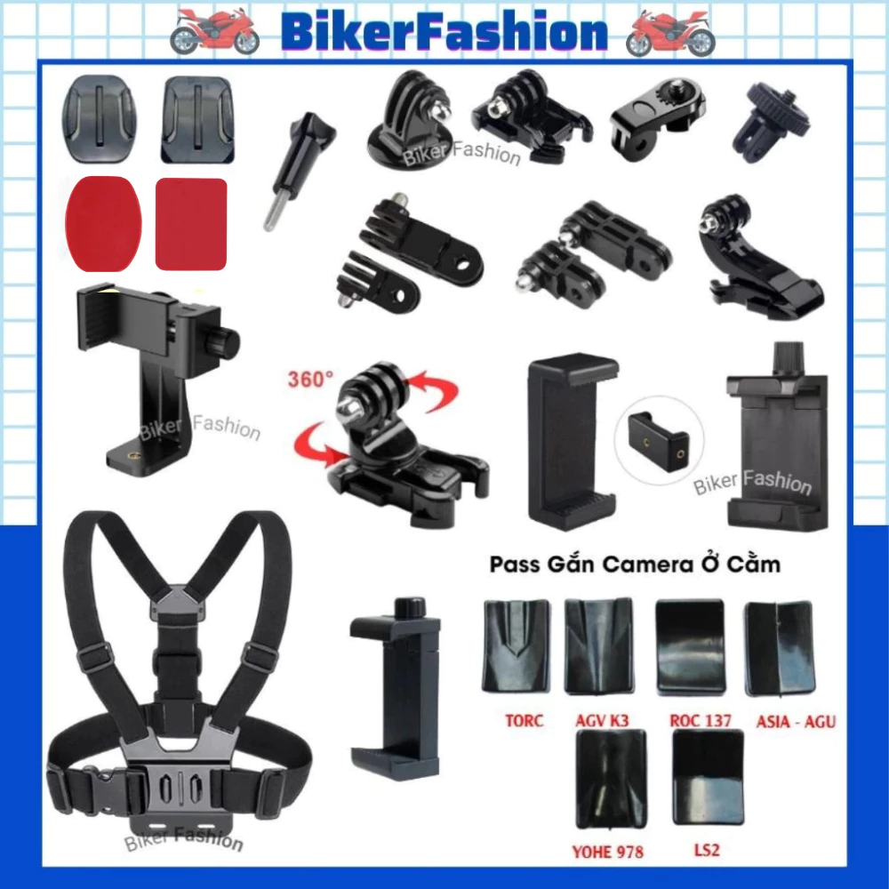 Phụ Kiện Dành Cho Action Camera, Camera Hành Động, Hành Trình.