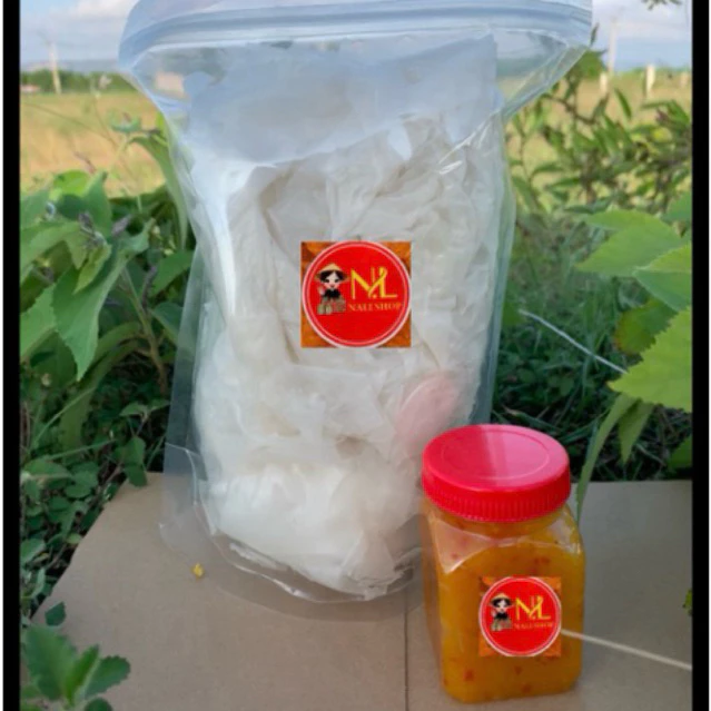 combo bánh tráng rìa + hủ sốt  muối béo