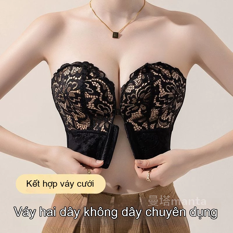 Áo Ngực Không Gọng - Khóa Trước Tiện Lợi - Thiết Kế Không Dây Tàng Hình