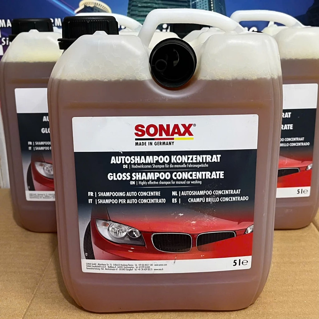 Nước rửa xe - Sonax Gloss Shampoo Concentrate ( 5L: 314500 và 1L: 314300 )