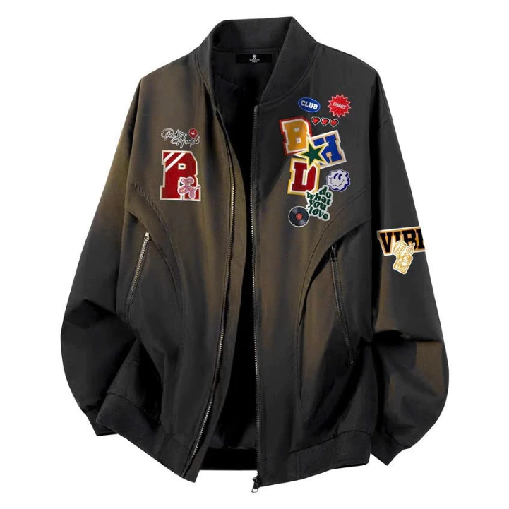 Áo khoác nam nữ unisex cháy phố kiểu bomber phối túi xéo chất liệu dù 2 lớp trượt nước cản gió chống nắng BẢO ĐĂNG.
