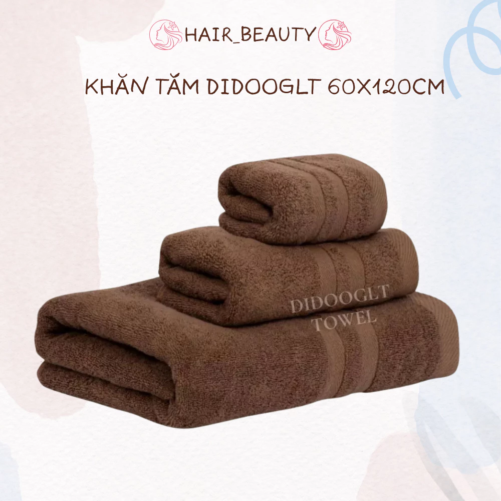 Khăn Tắm Cao Cấp 60x120cm 100% Chât Liệu Cotton Dày Dặn, Thấm Hút Tốt, Mềm Mịn Không Phai Màu ( DIDOOGLT TOWEL )
