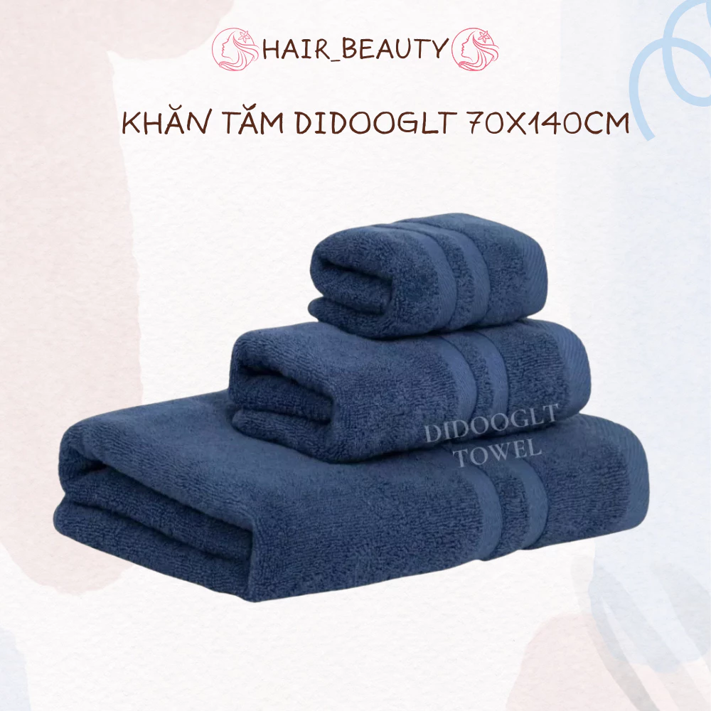 Khăn Tắm DIDOOGLT 70X140CM Chất Liệu Cotton Cao Cấp Siêu Thấm Hút Mềm Mại Cho Gia Đình, Spa