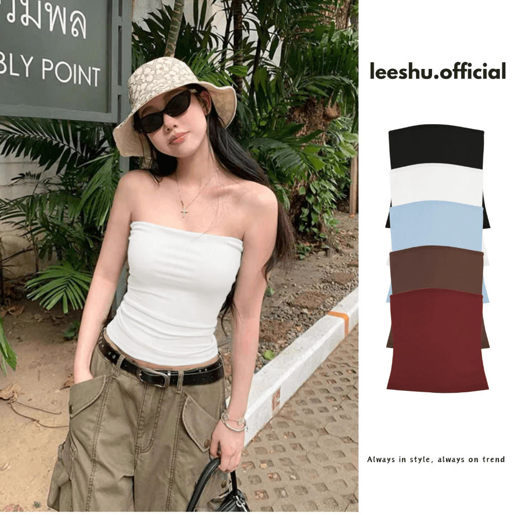 (DEAL MỞ BÁN)Áo ống nữ 2025 form mới ôm body siêu đẹp❤️Leeshu❤️Áo quây trơn dễ phồi đồ vải cotton mịn mát tôn dáng