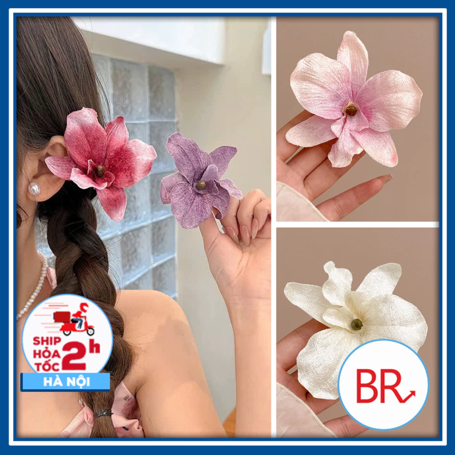 Kẹp Tóc Hoa Lan Nhí Ngọt Ngào,Thanh Lịch- Phụ kiện Tóc Nữ Đi Biển, Du Lịch, Chụp Ảnh Hottrend,Quà Tặng Ý Nghĩa 02910