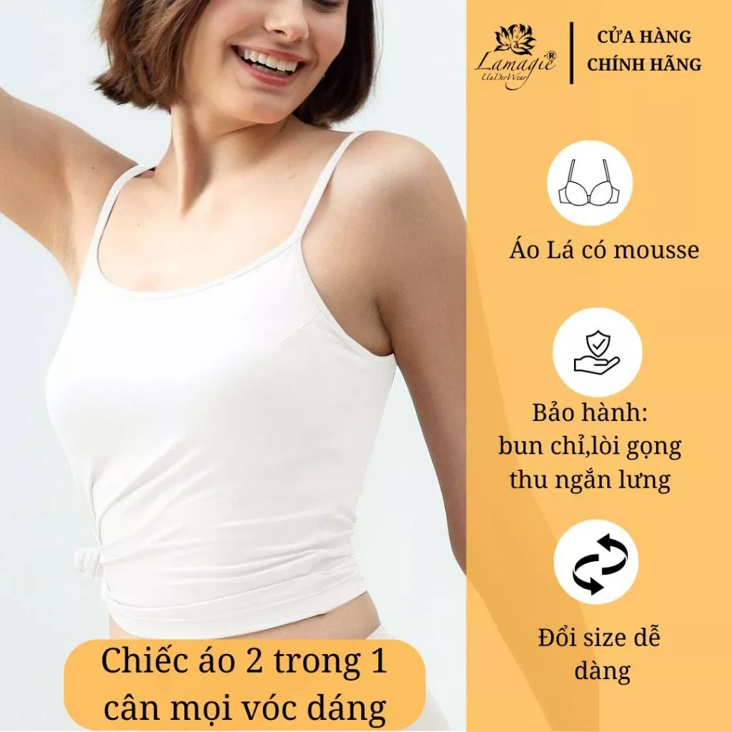 Áo Lá Có Mousse Nữ ALD-161 – Áo 2 Dây Thun Lạnh Mát Mịn, Nâng Nhẹ, Không Gọng – Mặc Nhà & Đi Làm Đều Đẹp