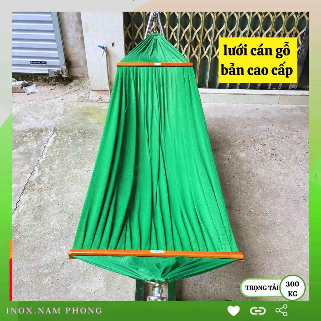 Võng Lưới Dy Lợi Siêu Dày 2 Lớp, Rộng Cỡ ĐẠI 1.5M x 2.4M, KHÔNG BỊ LẬT BỊ TÉ CỰC KỲ AN TOÀN