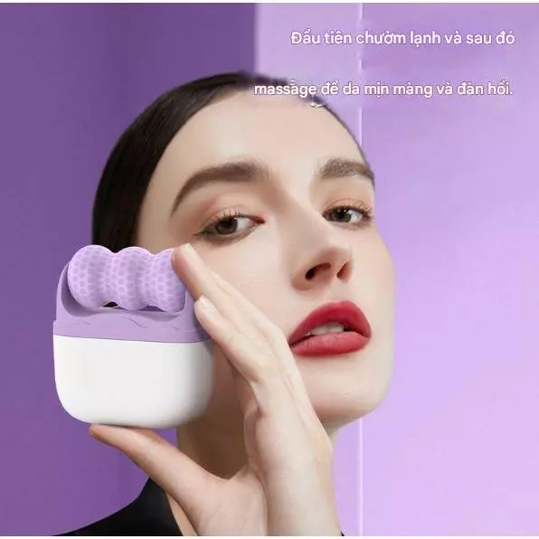 Con lăn trị liệu lạnh PickTool đá lạnh giúp se khít lỗ chân lông, nâng cơ chống lão hoá