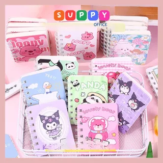 Sổ lò xo A7 nhỏ gọn xinh xắn tiện lợi nhiều họa tiết Suppy