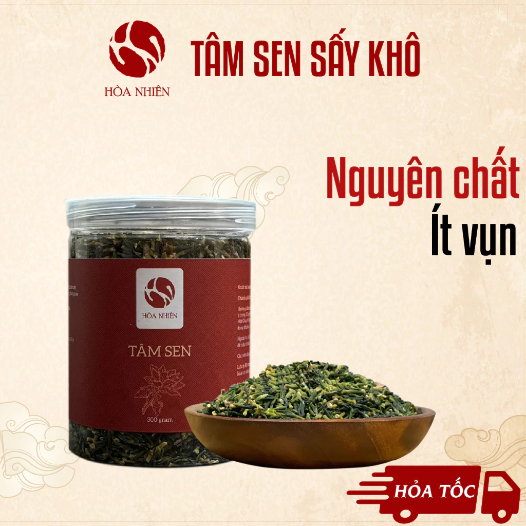 Tâm Sen sấy khô, tim sen - Sen loại #1, giúp ngủ ngon, không bị mất ngủ - Hòa Nhiên