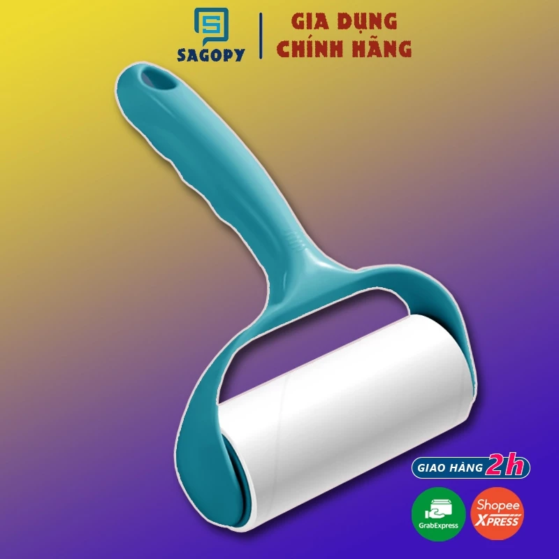 Cây Lăn bụi quần áo, giường (10-16cm), lăn bụi kèm lõi nhựa làm sạch lông chó mèo, ga giường S P