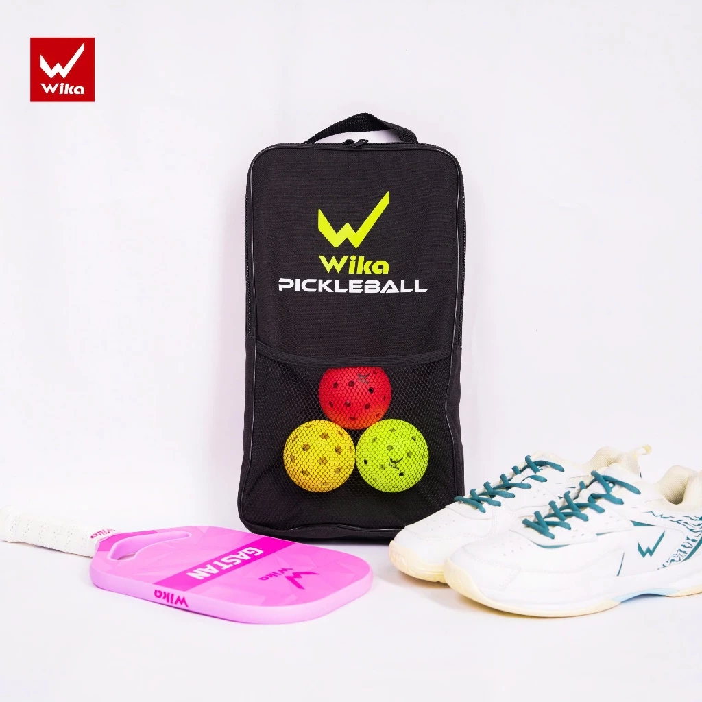 Túi Đựng Vợt Pickaball Wika,Chất Liệu Vải Dù Cao Cấp, Bền Bỉ, Nhỏ Gọn