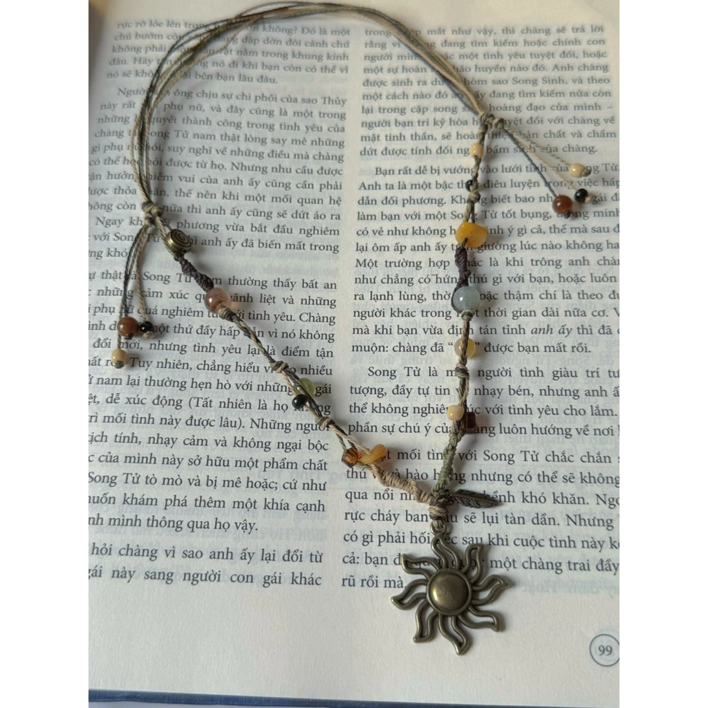 Dây chuyền “ Helios “ - Vòng cổ Vintage Handmade - Dây chuyền Handmade - Phụ kiện trang sức - HYGGE ♡.•*
