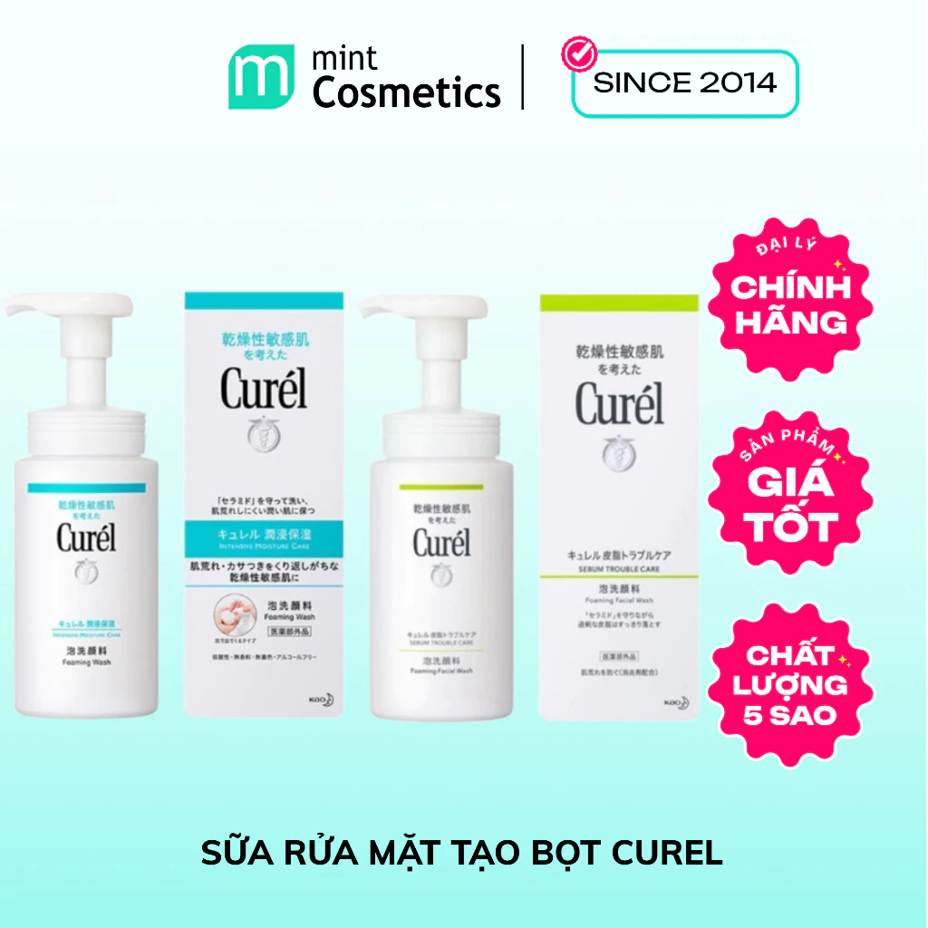 Sữa rửa mặt tạo bọt Curel