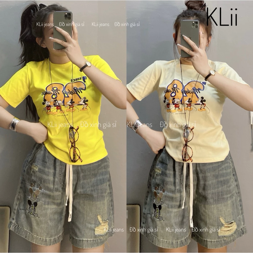 [Mẫu liên tục] Quần jeans ngố đùi vải Qc mềm mướt❣️KLii jeans sẵn