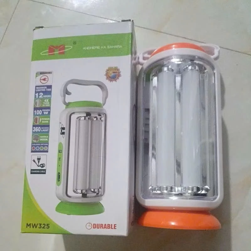 Đèn tích điện LED xách tay chiếu 360 độ pin siêu trâu kèm đèn pin
