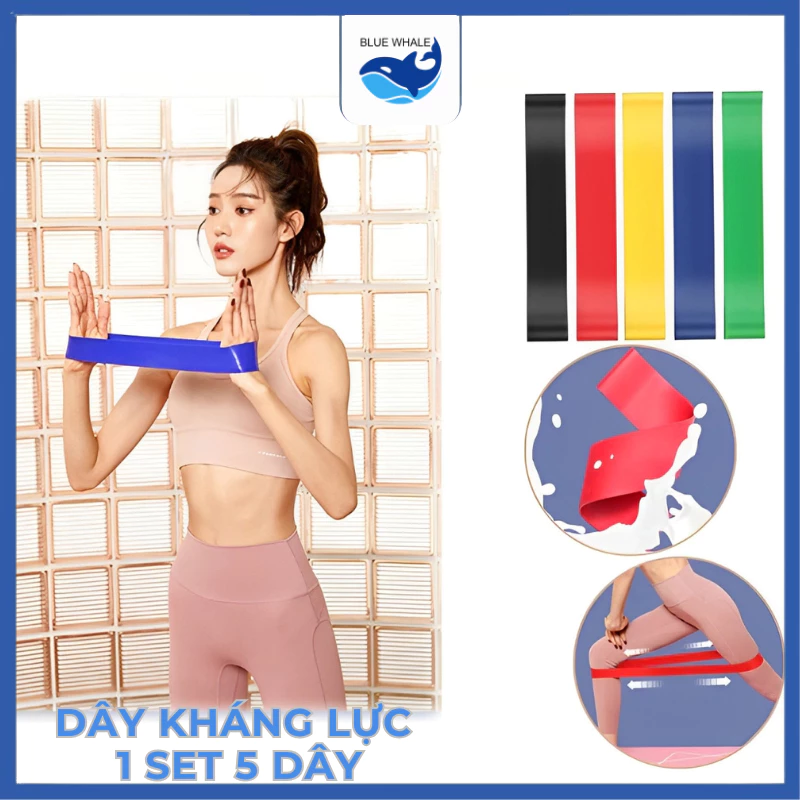 Dây đai kháng lực - Đai Fitness tập mông, dây kháng lực cao su tập gym