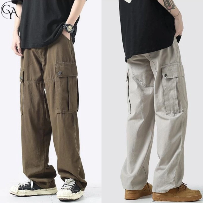 BUKIE Quần Túi Hộp Quần dài nam mỏng nhẹ baggy thời thượng  mặc vừa  Nhiều Màu