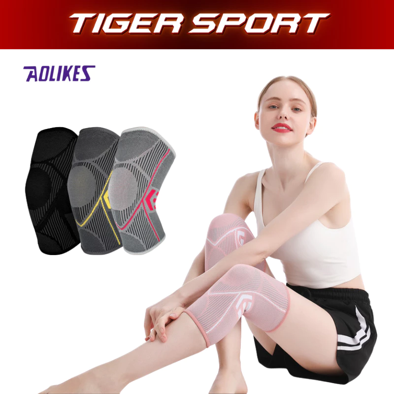 Băng Bảo Vệ Gối Aolikes AL-7728 Co Giãn 4 Chiều  -Tập Gym, Yoga, Bóng Rổ , Đạp Xe, Chạy Bộ, Earobic