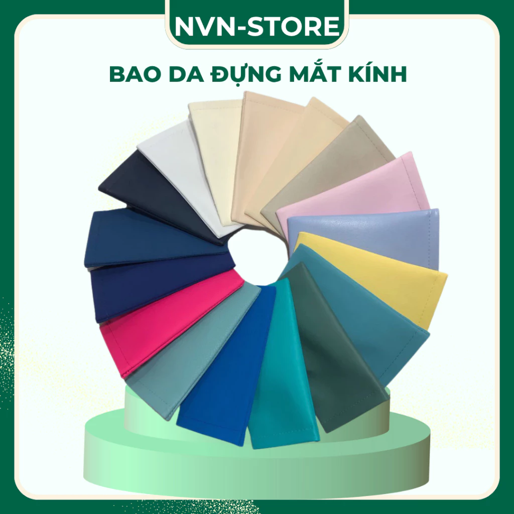 (C303)Bao da đựng kính Mát ( Nhiều màu)