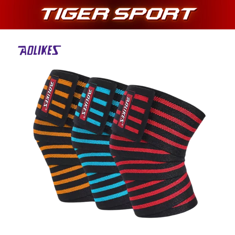 Dây Quấn Gối AOLIKES 7165 Bảo Vệ Đầu Gối,  Phòng Tránh Chấn Thương Và Hỗ Trợ Các Bài Tập Gym