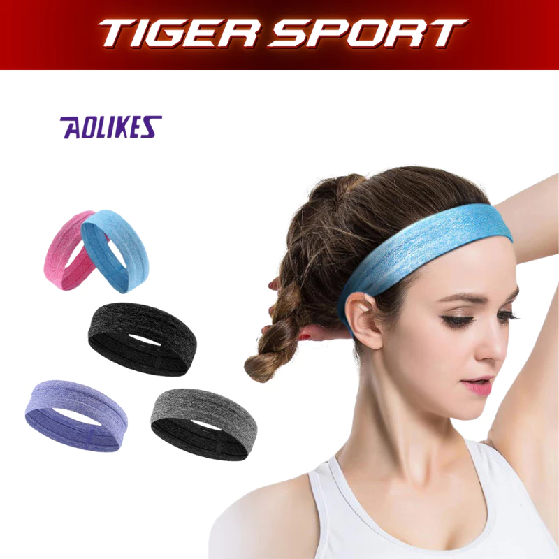 Headband, Băng Đô Thể Thao Aolikes 2103 Chính Hãng , Chất Liệu Cotton Thấm Hút Mồ Hôi, Thoáng Khí