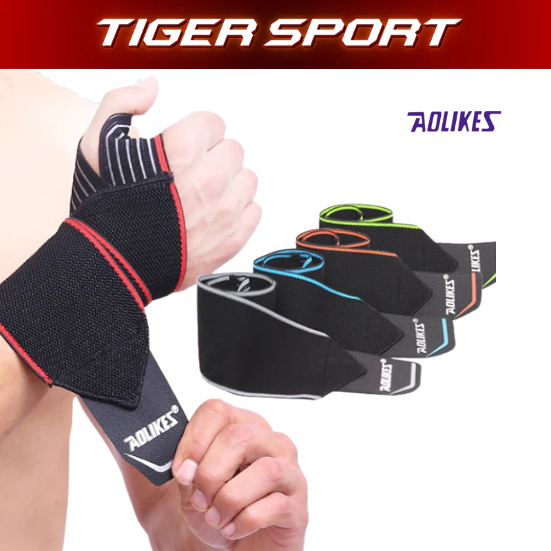 Băng Cuốn Đai Quấn Bảo Vệ Cổ Tay  Aolikes 1540, Hỗ Trợ Tập Gym, Hỗ Trợ Tập Luyện Thể Thao (1 đôi)