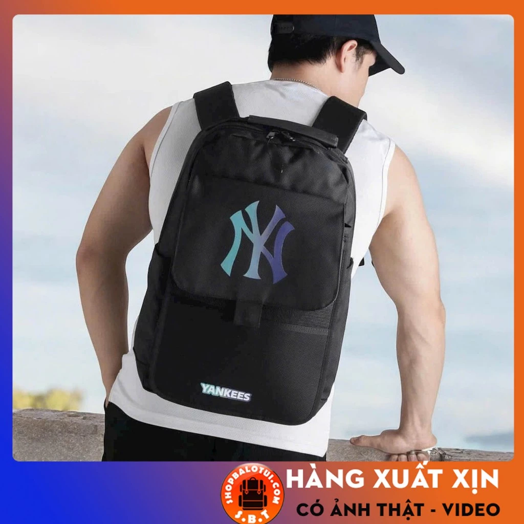 Balo NY  YANKEE NEWYORK đi học đi làm, Balo đựng laptop chất vải dày dặn chống nước