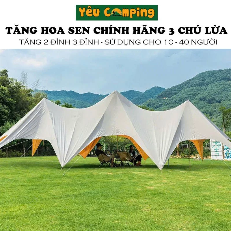 [Hàngcósẵn] Tăng hoa sen 1 2 3 đỉnh dùng 10-40 người hãng Little donkeys chất lượng cao siêu bền