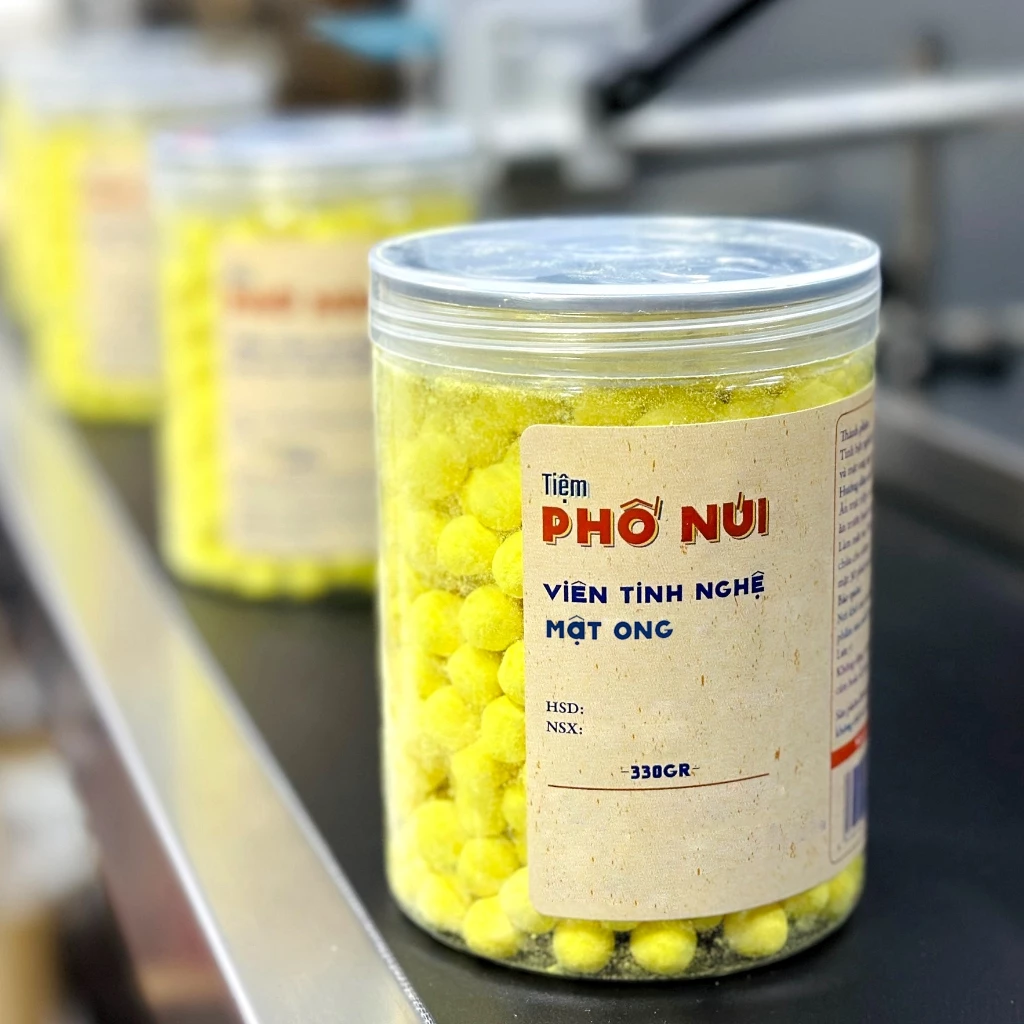 Viên Tinh Nghệ Mật Ong 330gr - Tiệm Phố Núi