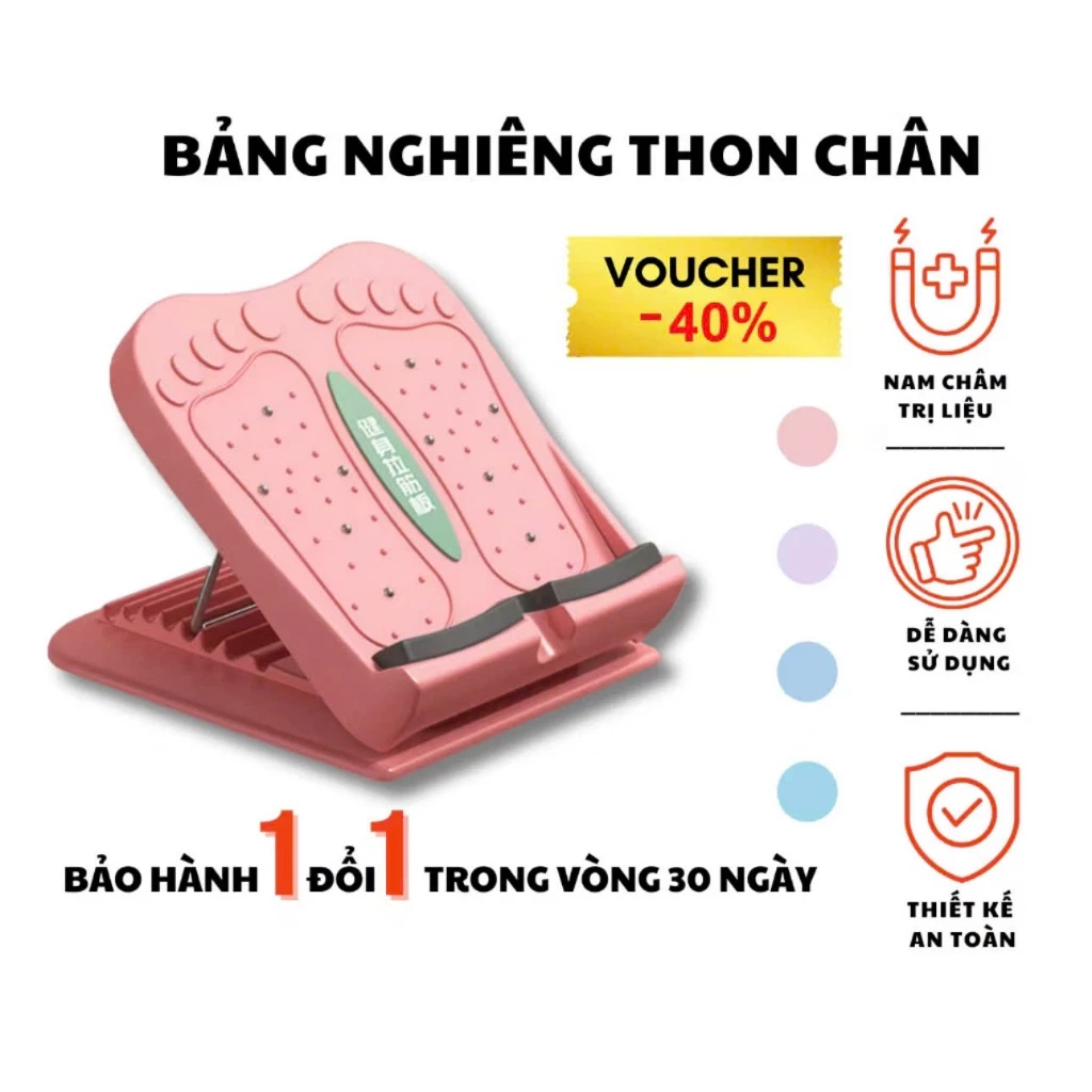 Bảng nghiêng thon chân, kéo giãn cơ, massage chân, định hình chân thẳng