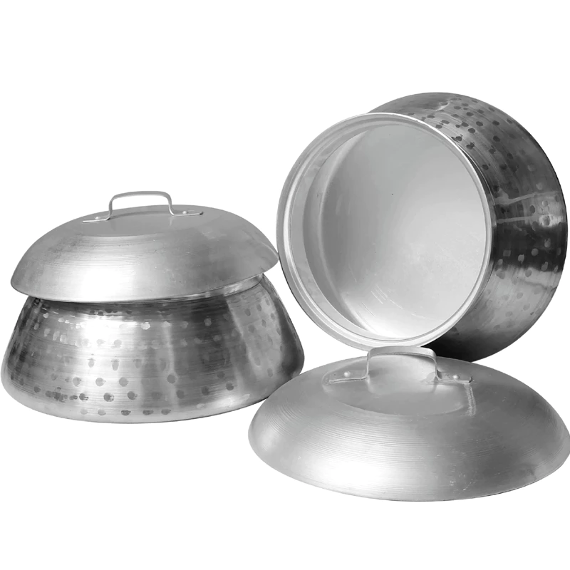 Nồi tráng bánh cuốn truyền thống, Nhôm Đúc Thủ Công, Đủ size số từ 28Cm đến 40Cm (Đủ phụ kiện)