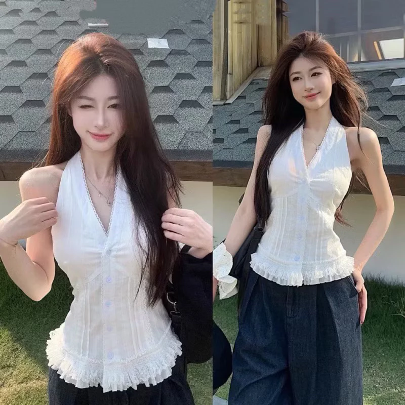 [VIDEO/ SẴN] ÁO SƠ MI CỔ YẾM V VIỀN REN BÈO NHÚN ÁO KIỂU NỮ XẺ CỔ BÈO ULZZANG ĐI CHƠI BIỂN 2MONDAY A53