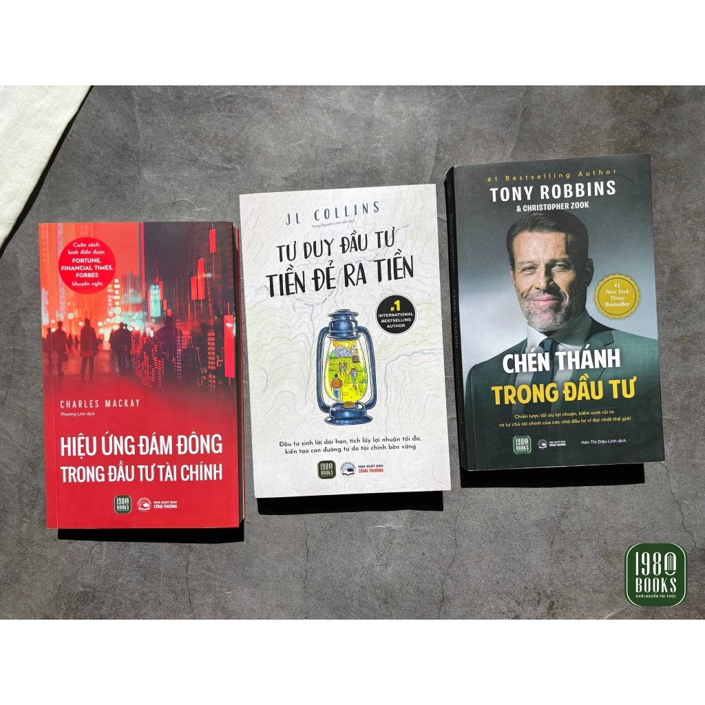 Sách - Combo 3 cuốn: Chén Thánh Trong Đầu Tư + Tư Duy Đầu Tư Tiền Đẻ Ra Tiền + Hiệu Ứng Đám Đông Trong Đầu Tư Tài Chính