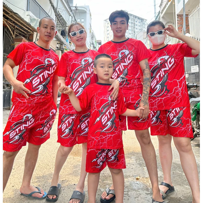 Bộ Đồ Nam Hè Thun Lạnh Mát Mẻ Quần Đùi Cộc Tay STING Hottrend Unisex Đủ size 10-100kg - TAMSHOP KL7