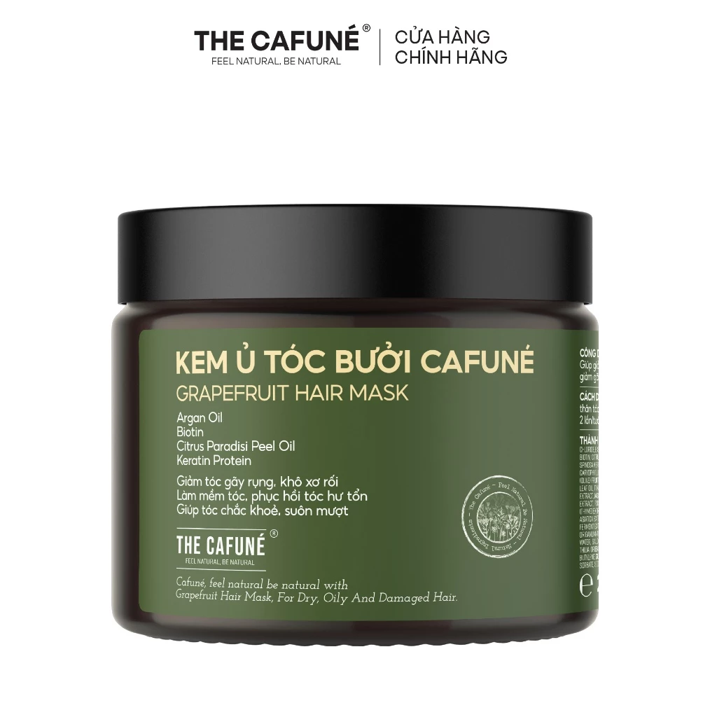 Kem Ủ Tóc Bưởi Cafuné Giảm Gãy Rụng 200g Không Silicone Không Paraben