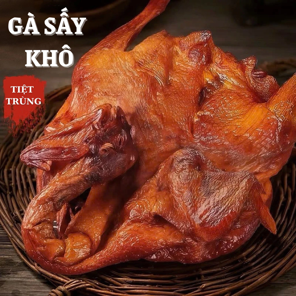 Gà sấy khô MINH CHÂU FOOD Gà nguyên con hương vị tê cay, gà sốt cay, đồ ăn vặt Snack Thức Ăn