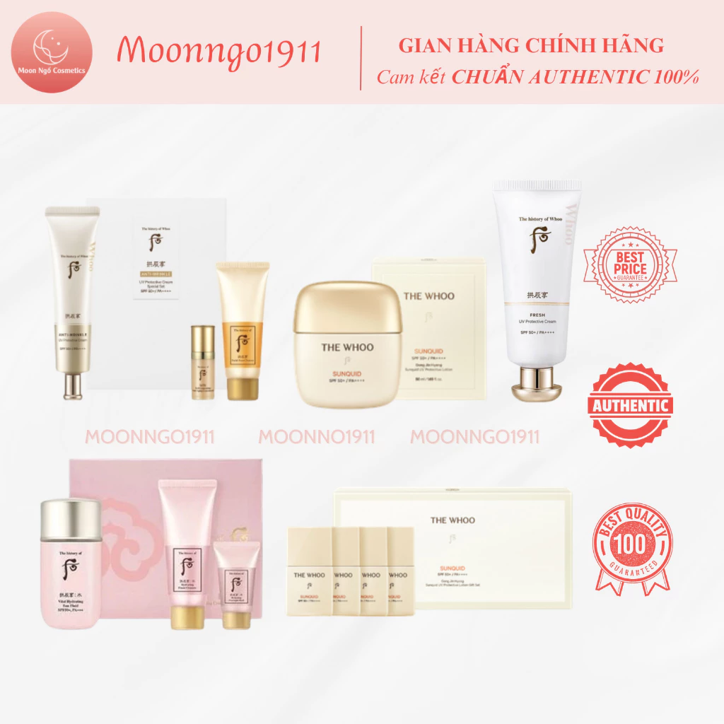 Kem chống nắng WHOO Sunquid / Fresh SPF 50+/PA++++