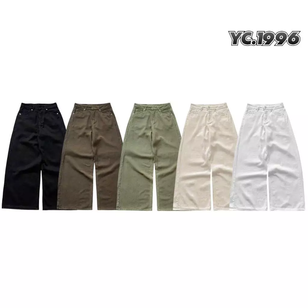 WHOSE x YC1996 - Quần Jeans Ống Siêu Rộng 4 Màu Local Brand Unisex