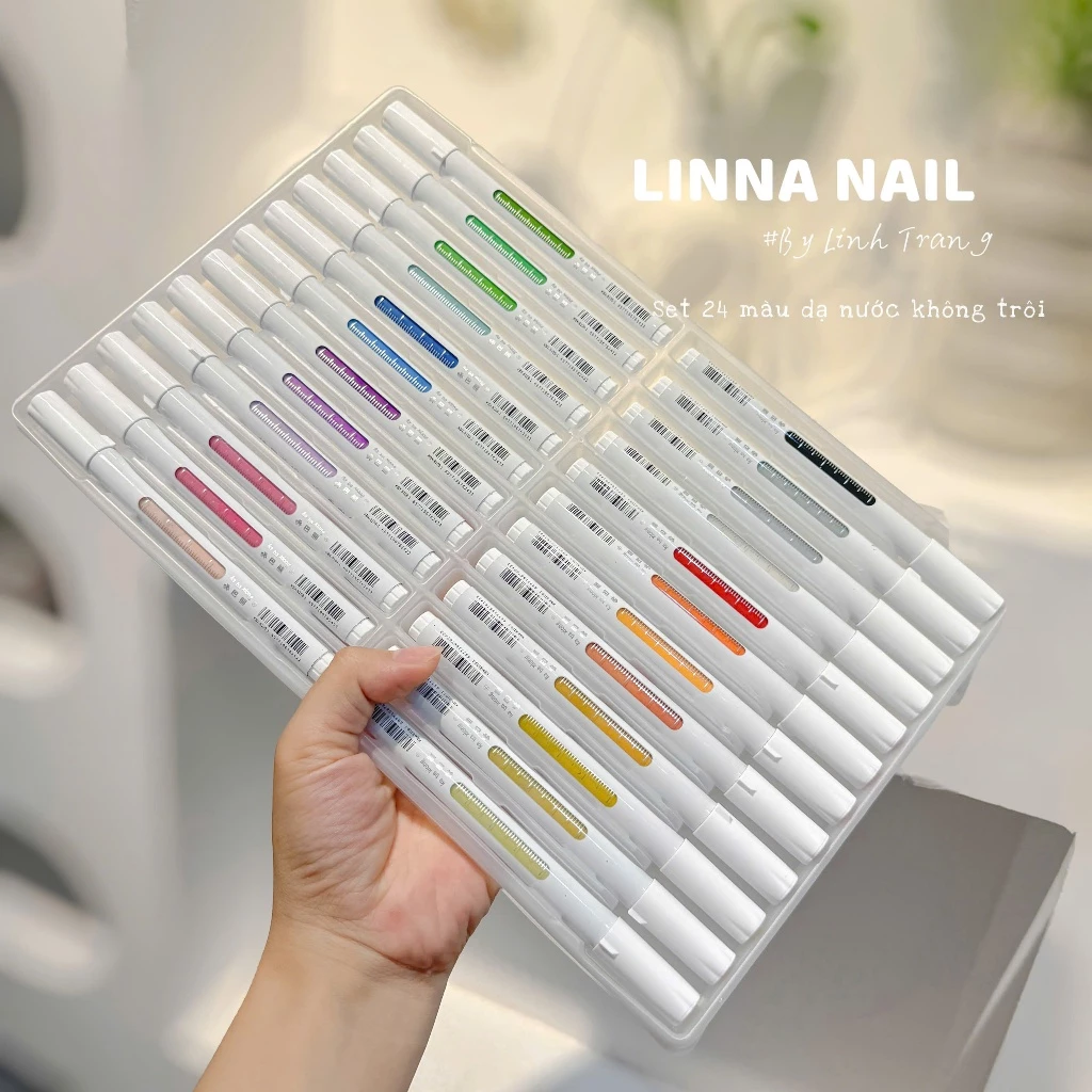 Set 24 Bút Màu Nước Không Trôi Vẽ Hoa, Hoạt Hình,.........