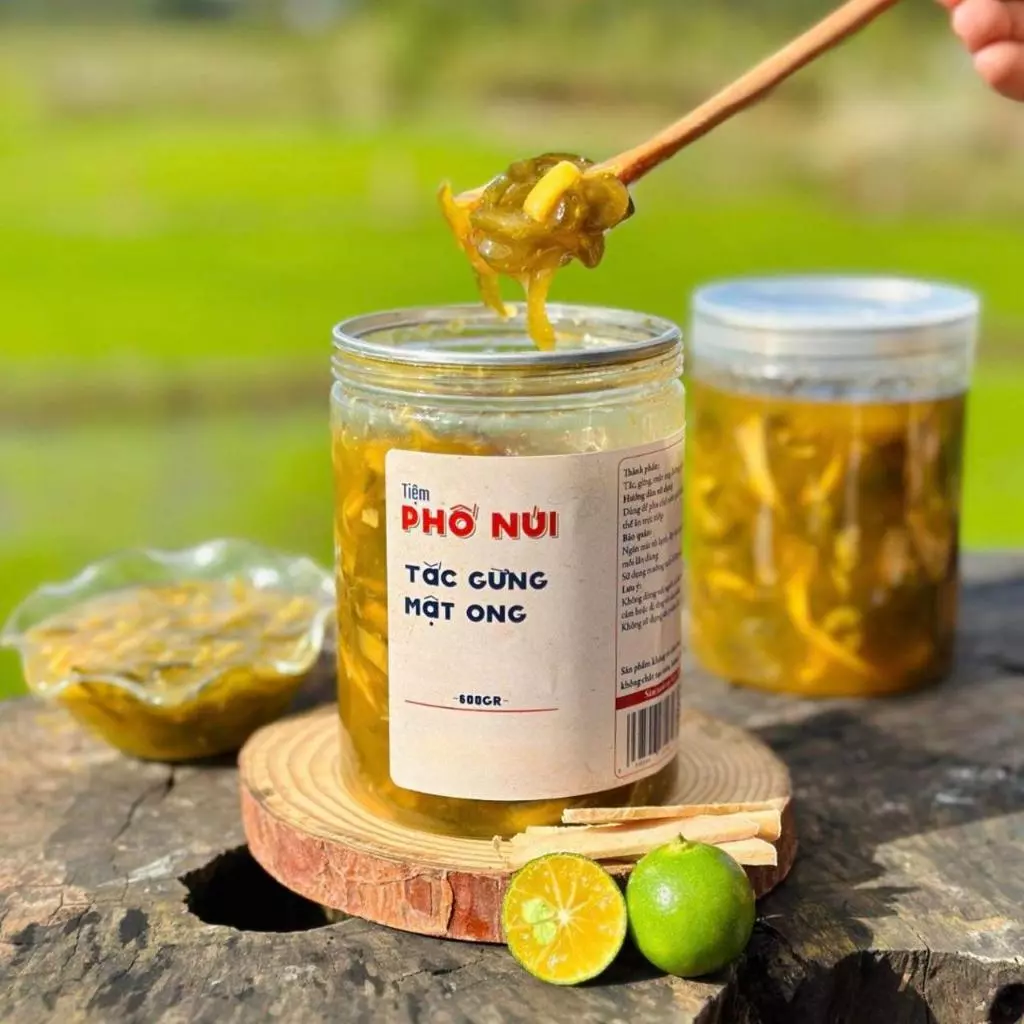Tắc Gừng Mật Ong 600gram - Tiệm Phố Núi