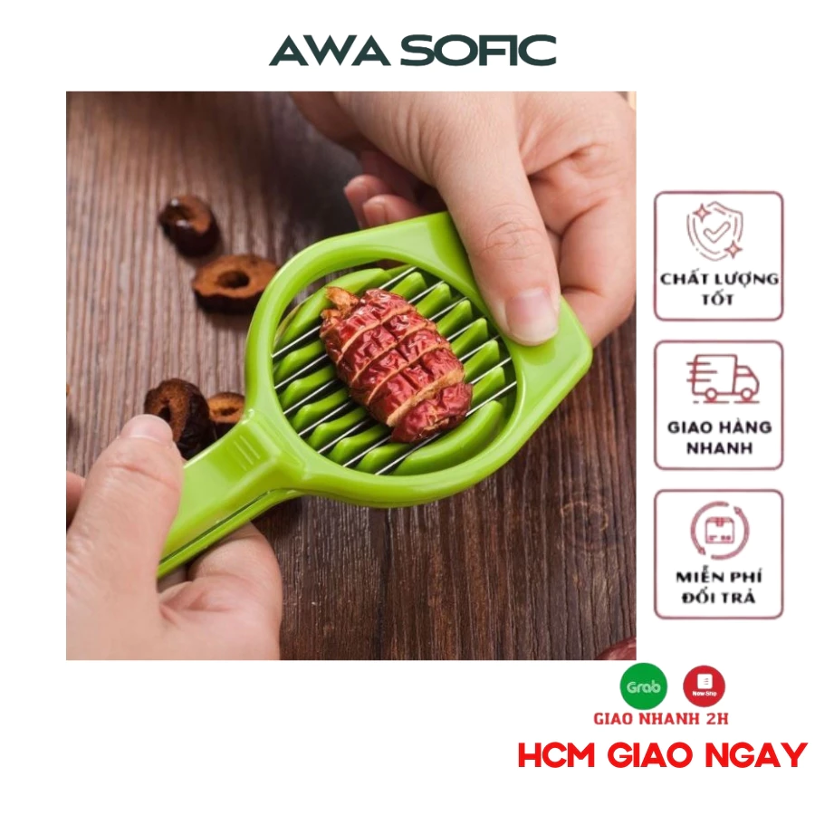 Dụng cụ thái thịt nguội dây thép 304 thái chuối, thái trứng, khoai tây chín