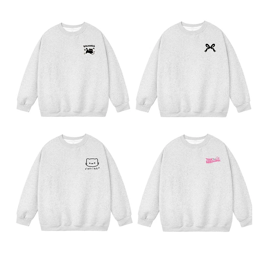 Bộ Sưu Tập Áo Sweater Dễ Thương Basic Form Rộng Cổ Tròn Nam Nữ Unisex Chất Nỉ Bông Dày Dặn