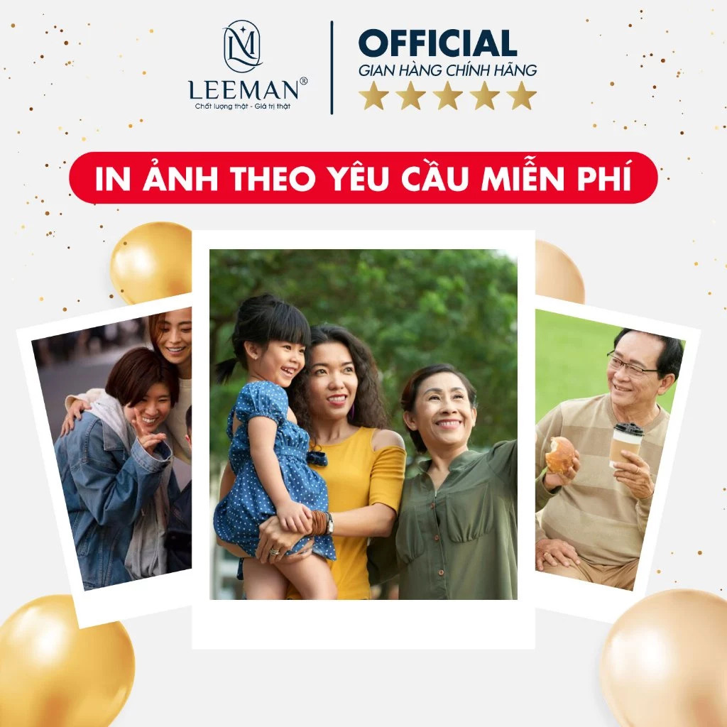 In Anh Bỏ Ví In Hình 3 Tấm Theo Yêu Cầu Làm Quà Tặng Chất Liệu Cao Cấp Chính Hãng LEEMAN A001 Combo 3 hình