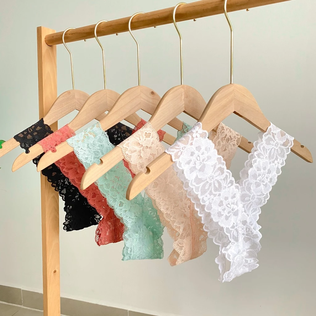 Quần lót lọt khe ren nữ không lộ viền co giãn tốt mềm mát mùa hè gợi cảm cao cấp màu trơn Melingerie & Sleepwear