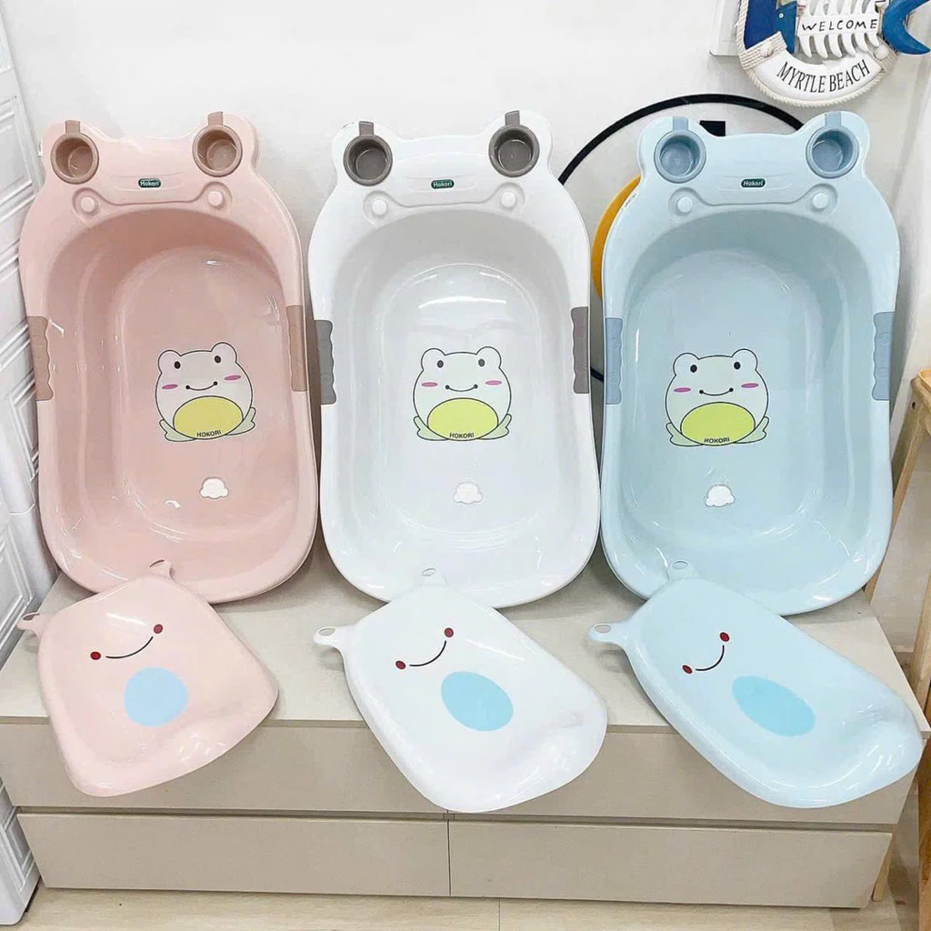 CHẬU TẮM ẾCH HOKORI CAO CẤP CHO BÉ 🐸🐸 Hàng chuẩn Loại 1 Hokori Việt Nhật